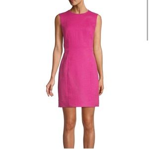 Theory Panel Mini Dress Pop Fuchsia Size 0